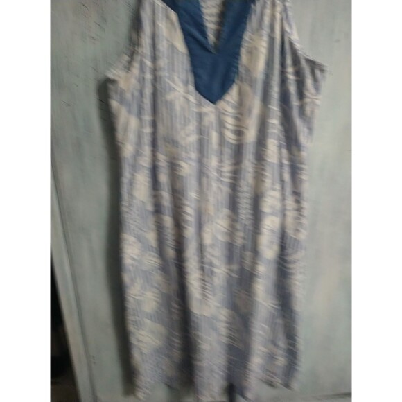 Tommy Bahama V-neck Sleeveless Dress Medium Floral Boho Beachy Feminine Cottage - Picture 3 of 10